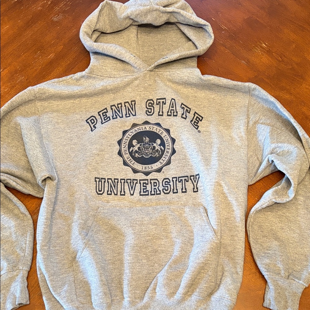 2002 Gray Penn State University Pullover Hoodie